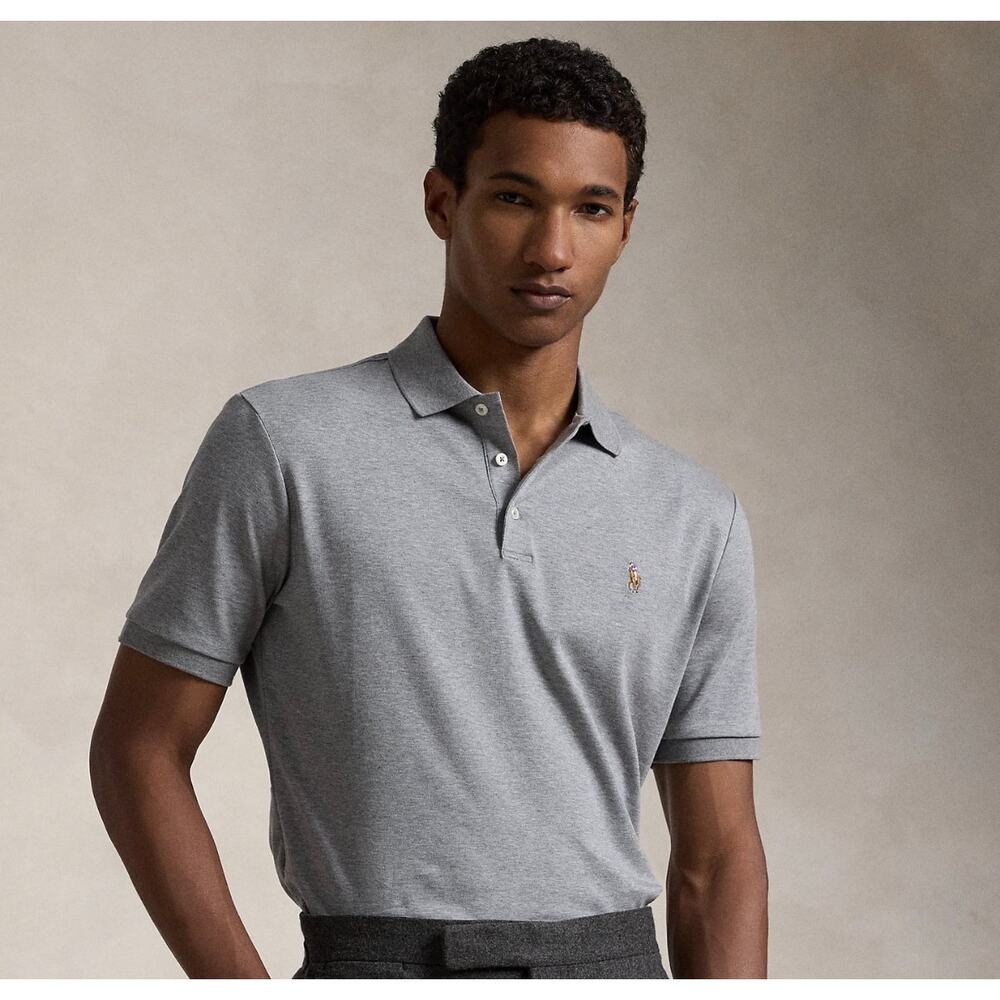 Polo Ralph Lauren Pima Soft Touch Polo Gray Size XL